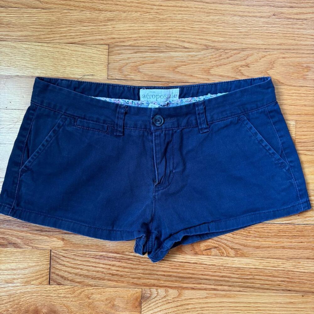 y2k 2000s vintage aeropostale aero mini micro low-rise shorts